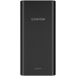 Baterie externa Canyon PB-2001, 20.000 mAh, USB Type-C microUSB, Negru
